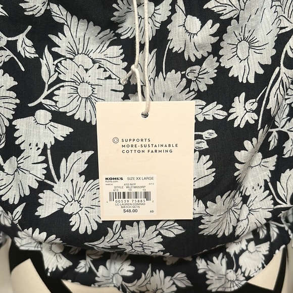 LC Lauren Conrad Off-the-Shoulder Puff Sleeve Top Size XXL - Picture 8 of 11